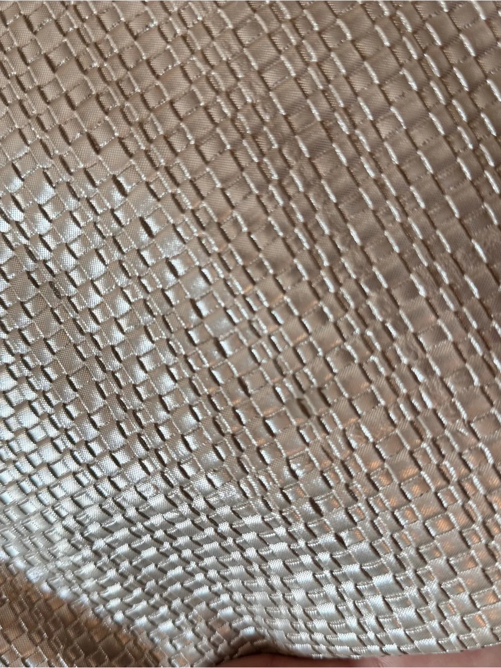 Silver Textured Cosmetic Pouch Set - 3 Piece